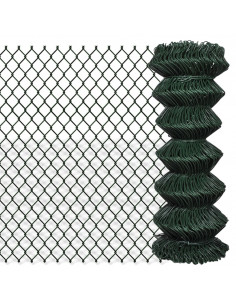 Recinzione a Rete in Acciaio 1x25 m Verde 2
