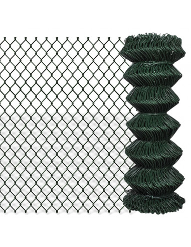 Recinzione a Rete in Acciaio 1x25 m Verde