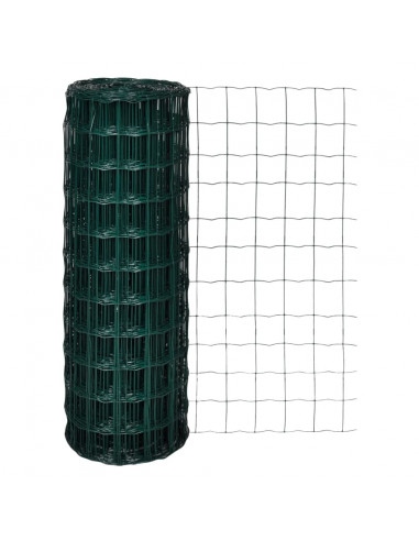 Recinzione Euro in Acciaio 10x1,7 m Verde