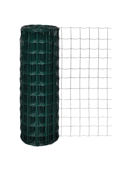 Recinzione Euro in Acciaio 10x1,7 m Verde