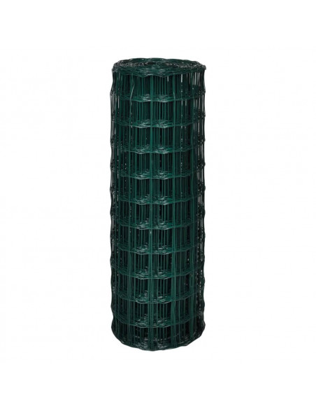 Recinzione Euro in Acciaio 10x1,7 m Verde