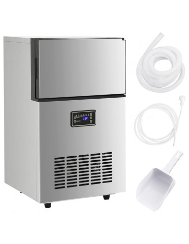 Macchina per Ghiaccio Argento 45 kg / 24 h
