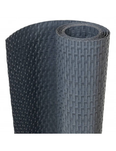 Paravento da Balcone Antracite 1000x80 cm in Polyrattan 2