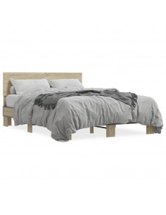 Giroletto Rovere Sonoma 120x190 cm in Legno Multistrato Metallo 2