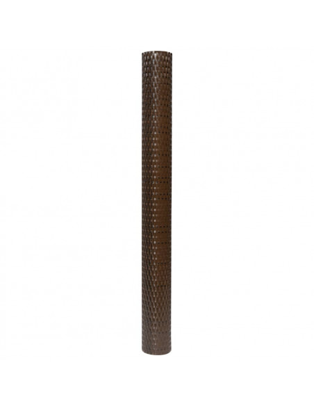 Paravento da Balcone Marrone e Nero 300x90 cm in Polyrattan