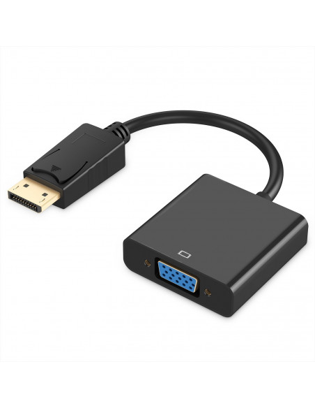 Ewent EC1454 cavo e adattatore video 0,15 m DisplayPort VGA (D-Sub) Nero
