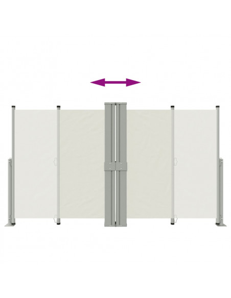 Tenda da Sole Laterale Retrattile Crema 140x1200 cm