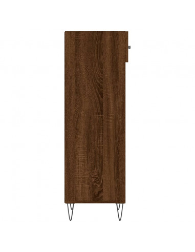 Scarpiera Rovere Marrone 30x35x105 cm in Legno Multistrato