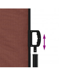 Tenda da Sole Laterale Retrattile Marrone 100x300 cm