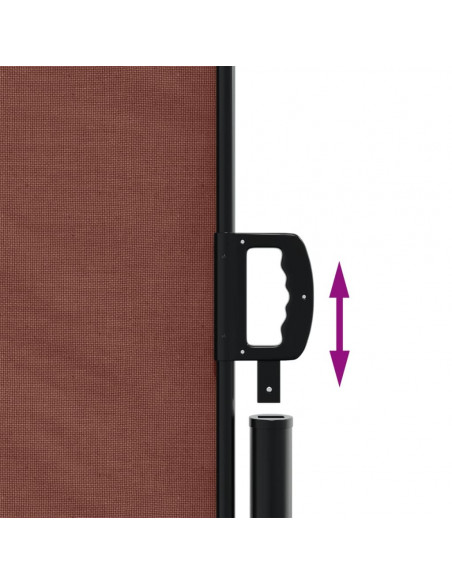 Tenda da Sole Laterale Retrattile Marrone 180x600 cm