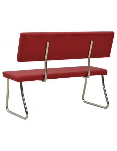 Panca 110 cm Rosso Vino in Similpelle