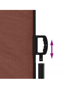 Tenda da Sole Laterale Retrattile Marrone 220x600 cm