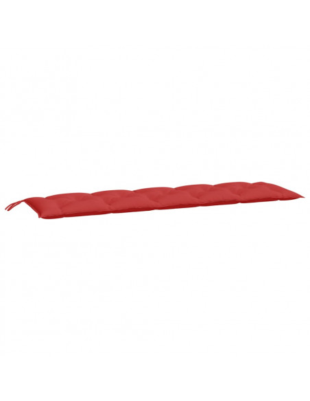 Cuscini per Panca 2 pz Rossi 180x50x7 cm in Tessuto Oxford