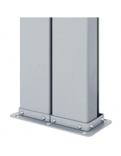 Tenda da Sole Laterale Retrattile Nera 180x600 cm