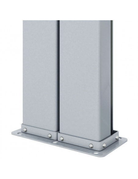 Tenda da Sole Laterale Retrattile Nera 220x600 cm