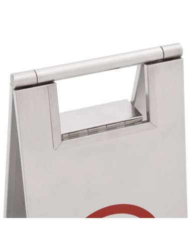 Segnale di Parcheggio Pieghevole in Acciaio Inox