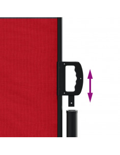 Tenda da Sole Laterale Retrattile Rossa 140x500 cm