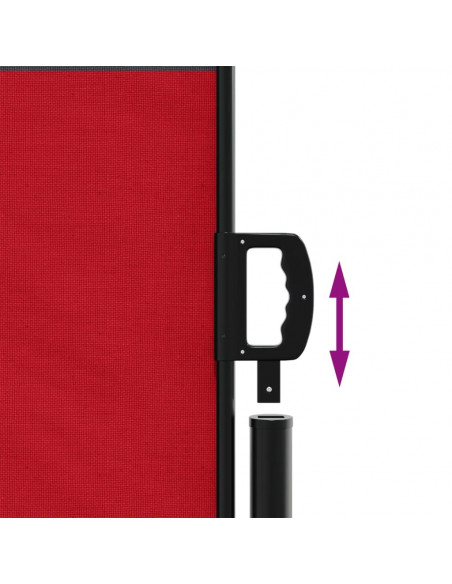 Tenda da Sole Laterale Retrattile Rossa 140x600 cm