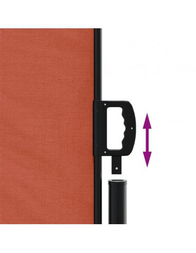 Tenda da Sole Laterale Retrattile Terracotta 100x500 cm