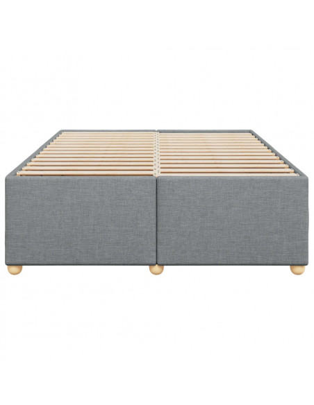 Giroletto senza Materasso Grigio Chiaro 140x190 cm Tessuto