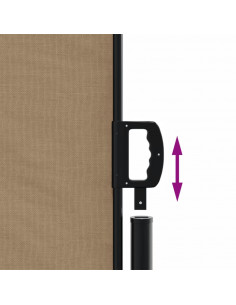 Tenda da Sole Laterale Retrattile Tortora 100x600 cm