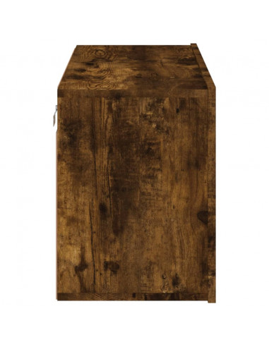 Mobile TV a Parete Rovere Fumo 80x30x41 cm