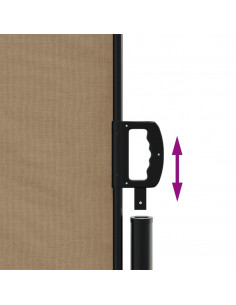 Tenda da Sole Laterale Retrattile Tortora 140x500 cm