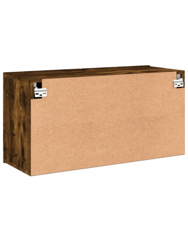 Mobile TV a Parete Rovere Fumo 80x30x41 cm