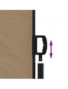 Tenda da Sole Laterale Retrattile Tortora 140x600 cm