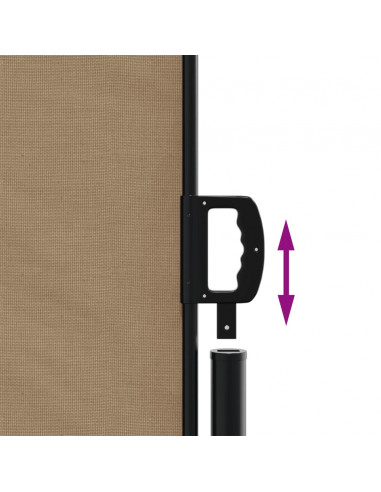 Tenda da Sole Laterale Retrattile Tortora 180x300 cm