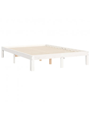 Giroletto con Testiera Bianco Small Double Legno Massello