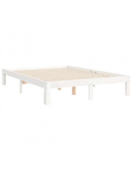 Giroletto con Testiera Bianco Small Double Legno Massello
