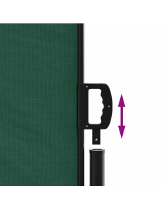 Tenda da Sole Laterale Retrattile Verde Scuro 100x600 cm