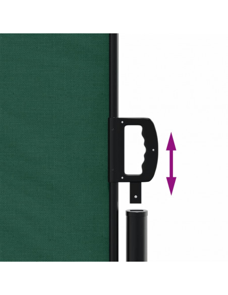 Tenda da Sole Laterale Retrattile Verde Scuro 160x600 cm