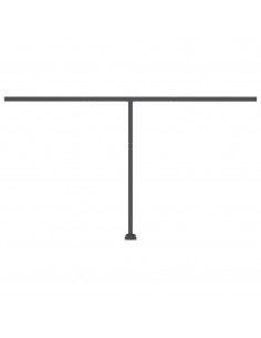 Tenda da Sole Manuale Autoportante 450x300 cm Antracite