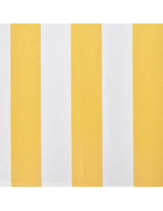Tenda da Sole Pieghevole Manuale 300 cm Gialla/Bianca