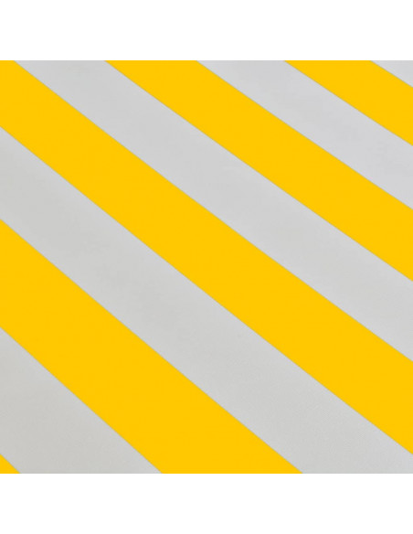 Tenda da Sole Pieghevole Manuale 400 cm Giallo/Bianco