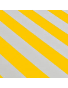 Tenda da Sole Pieghevole Manuale 600 cm Gialla/Bianca