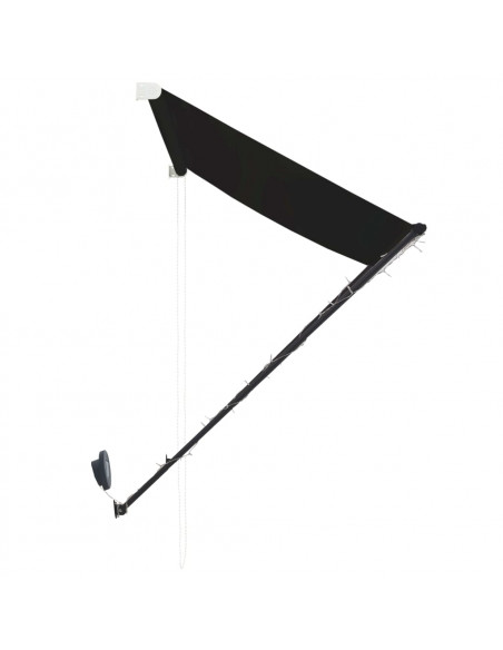 Tenda da Sole Retrattile con LED 150x150 cm Antracite