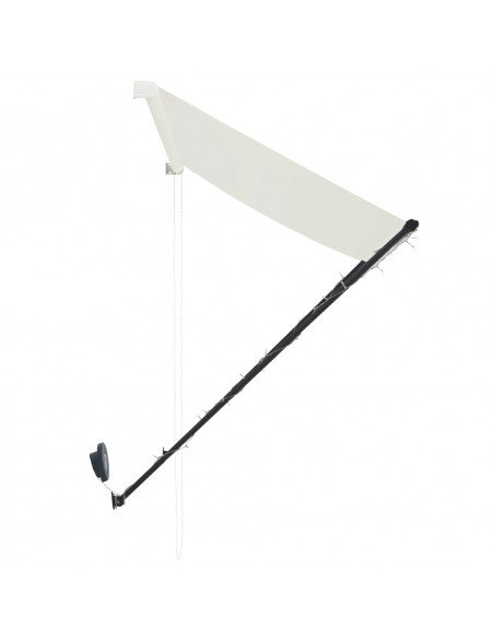 Tenda da Sole Retrattile con LED 250x150 cm Crema
