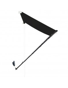 Tenda da Sole Retrattile con LED 350x150 cm Antracite