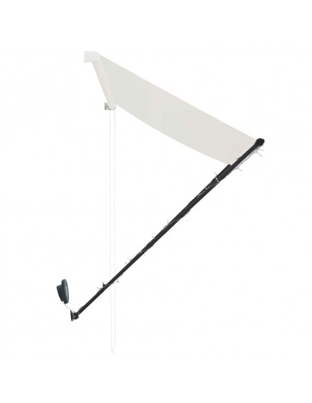 Tenda da Sole Retrattile con LED 350x150 cm Crema