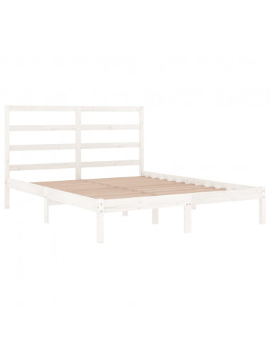 Giroletto Bianco in Legno Massello di Pino 140x200 cm