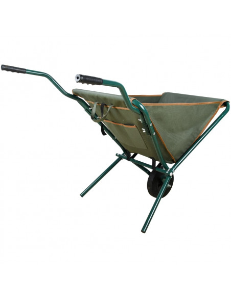 Esschert Design Carriola Pieghevole Verde GT138