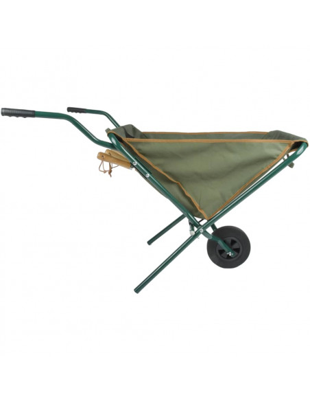 Esschert Design Carriola Pieghevole Verde GT138