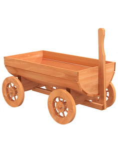 Carro Decorativo 70x43x54 cm in Legno Massello di Abete 2