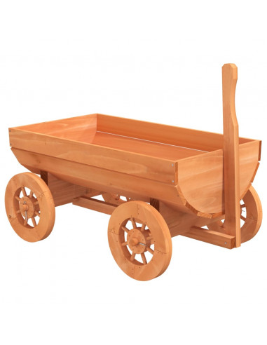 Carro Decorativo 70x43x54 cm in Legno Massello di Abete