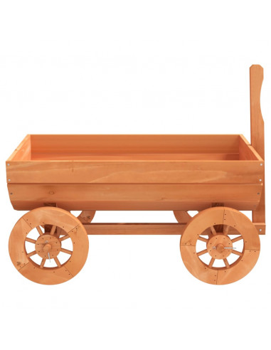 Carro Decorativo 70x43x54 cm in Legno Massello di Abete