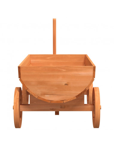 Carro Decorativo 70x43x54 cm in Legno Massello di Abete