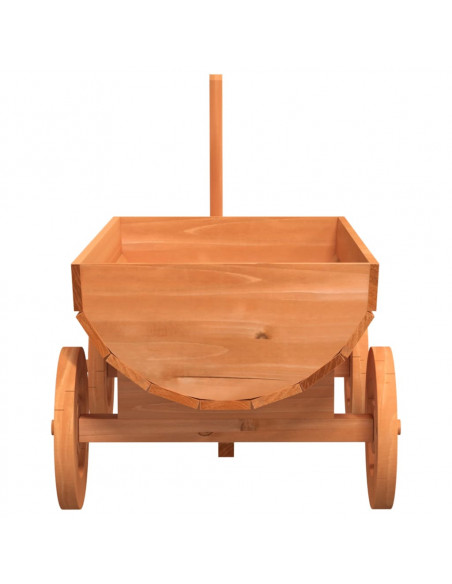 Carro Decorativo 70x43x54 cm in Legno Massello di Abete